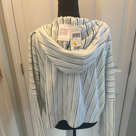 Roxy Rich Coast Striped Pullover Over - Picture 2 of 8